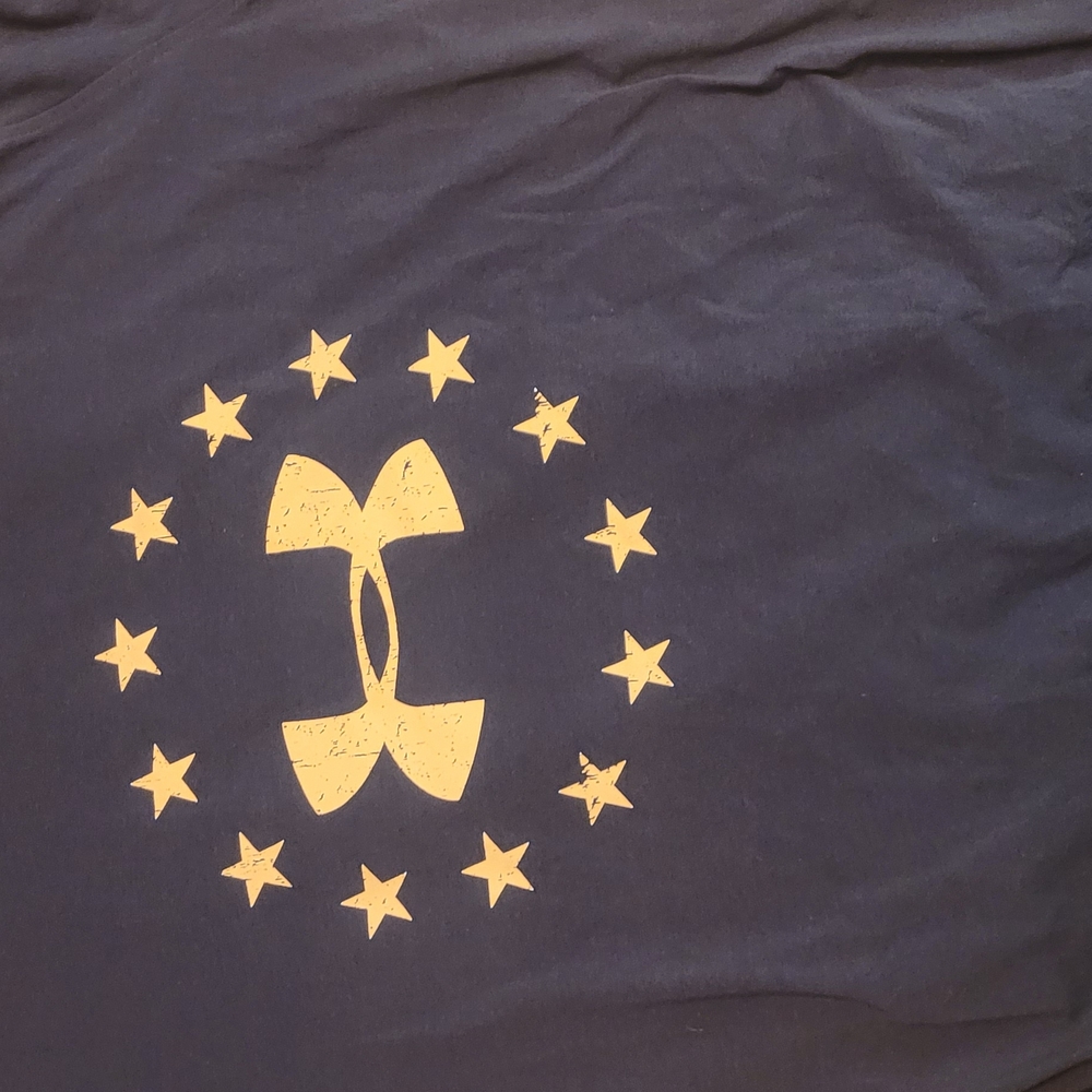 Under Armour Navy T-Shirt with Gold Logo